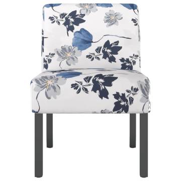 Blue Flower Fabric Slipper Chair - Comfort & Style | HipoMarket