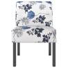 Blue Flower Fabric Slipper Chair - Comfort & Style | HipoMarket