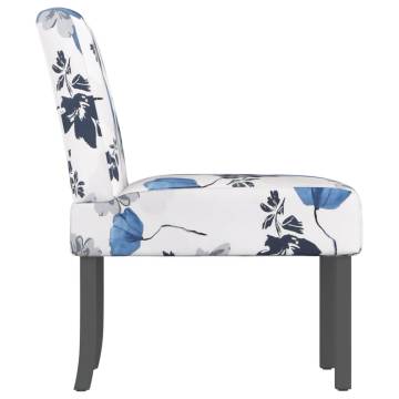 Blue Flower Fabric Slipper Chair - Comfort & Style | HipoMarket