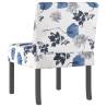 Blue Flower Fabric Slipper Chair - Comfort & Style | HipoMarket