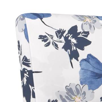 Blue Flower Fabric Slipper Chair - Comfort & Style | HipoMarket