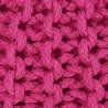 Hand-Knitted Pouffe Cotton 50x35 cm Pink | Stylish Home Decor