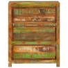 Multicolour Drawer Cabinet - Solid Reclaimed Wood 60x33x75 cm