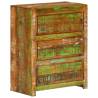 Multicolour Drawer Cabinet - Solid Reclaimed Wood 60x33x75 cm