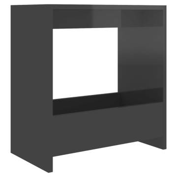 High Gloss Grey Side Table - Modern and Stylish | HipoMarket