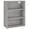 Stylish Grey Sonoma Highboard - 69.5x34x180 cm | Hipo Market