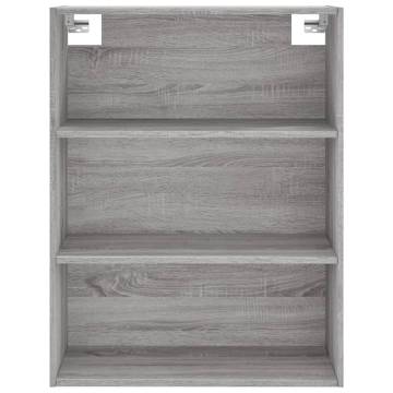 Stylish Grey Sonoma Highboard - 69.5x34x180 cm | Hipo Market