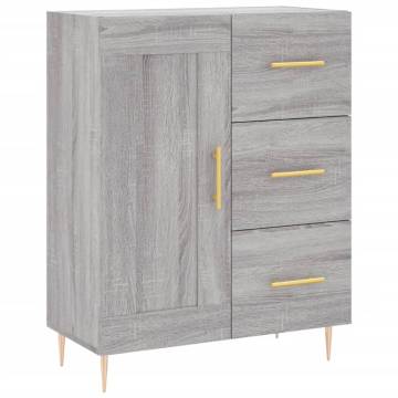 Stylish Grey Sonoma Highboard - 69.5x34x180 cm | Hipo Market