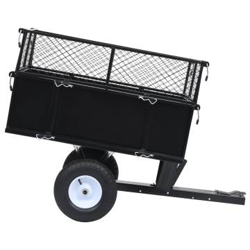 Tipping Trailer for Lawn Mower - 150 kg Load Capacity