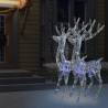 XXL Acrylic Christmas Reindeers - 250 LED - 2 pcs - 180 cm