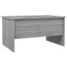 Stylish Grey Sonoma Coffee Table - 80x50x42.5 cm