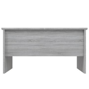 Stylish Grey Sonoma Coffee Table - 80x50x42.5 cm