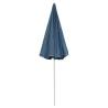 Beach Umbrella Blue 240 cm - UV Protection & Tilt Function