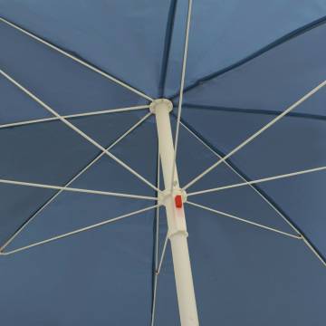 Beach Umbrella Blue 240 cm - UV Protection & Tilt Function