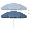 Beach Umbrella Blue 240 cm - UV Protective & Stylish