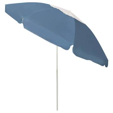 Beach Umbrella Blue 240 cm - UV Protective & Stylish