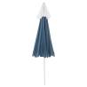 Beach Umbrella Blue 240 cm - UV Protective & Stylish