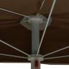 Garden Half Parasol with Pole - 180x90 cm Taupe | HipoMarket