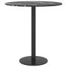 Elegant Black Tempered Glass Table Top - Ø40 cm