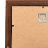 Collage Photo Frame for 10 Pictures - Dark Brown MDF