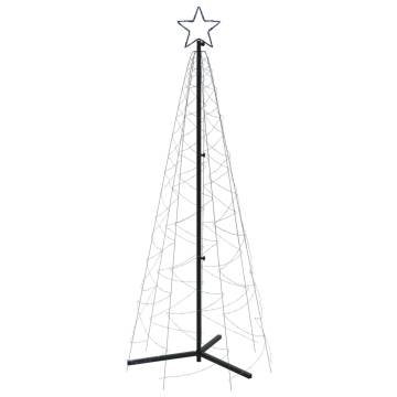 Illuminated Christmas Cone Tree - 200 LEDs - 70x180 cm