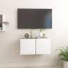 Hanging TV Cabinet White and Sonoma Oak 60x30x30 cm Colour white and sonoma oak Quantity in Package 1 