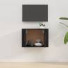 Wall Mounted TV Cabinet Black - 57x34.5x40 cm | HipoMarket