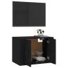 Wall Mounted TV Cabinet Black - 57x34.5x40 cm | HipoMarket