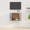 Wall Mounted TV Cabinet Concrete Grey - Stylish & Practical