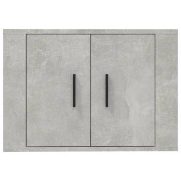 Wall Mounted TV Cabinet Concrete Grey - Stylish & Practical