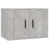 3 Piece TV Cabinet Set - Concrete Grey Engineered Wood