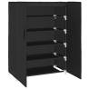 Shoe Cabinet Black 60x28x90 cm – Stylish & Practical Storage