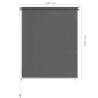 Outdoor Roller Blind 140x140 cm in Anthracite | HipoMarket