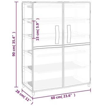 Shoe Cabinet Black 60x28x90 cm – Stylish & Practical Storage