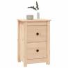 Set of 2 Solid Wood Pine Bedside Cabinets - Classic Elegance