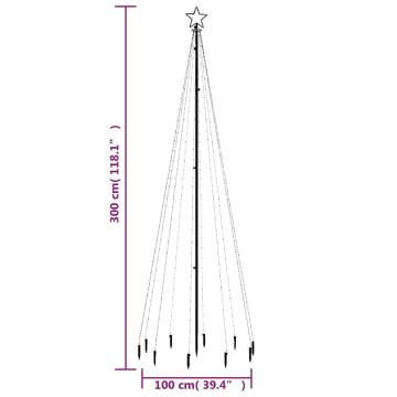 Christmas Tree with Spike – 310 LEDs, 300 cm | Hipomarket