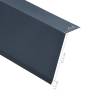 L-Shape Roof Edge Plates - 5 pcs Aluminium Anthracite 170cm