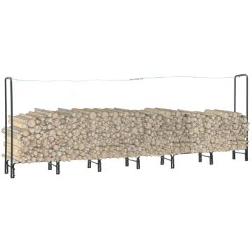 Firewood Rack Anthracite 360x35x120 cm | Heavy-Duty Steel Storage