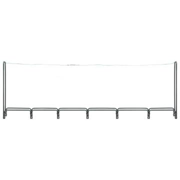 Firewood Rack Anthracite 360x35x120 cm | Heavy-Duty Steel Storage