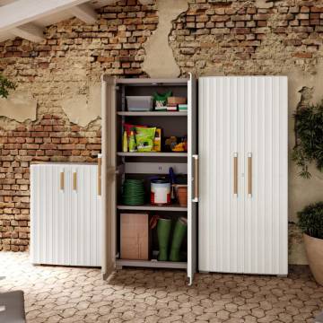 Keter Storage Cabinet with Shelves - Stylish & Durable Storage