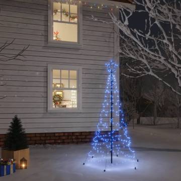 Christmas Tree with Spike and 200 Blue LEDs - 180 cm