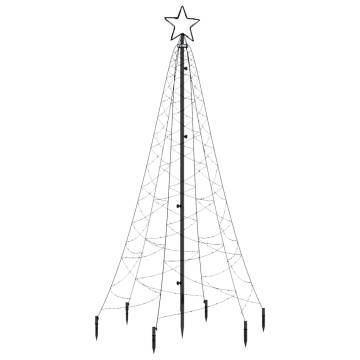 Christmas Tree with Spike and 200 Blue LEDs - 180 cm