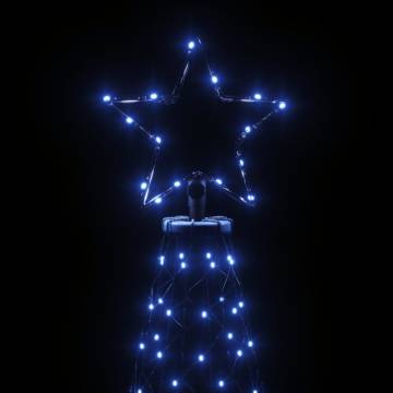 Christmas Tree with Spike and 200 Blue LEDs - 180 cm