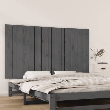 Elegant Grey Wall Headboard - Solid Pine Wood | HipoMarket