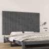 Wall Headboard Grey 159.5x3x90 cm Solid Wood Pine Colour grey Size 159.5 x 90 cm Quantity in Package 1 