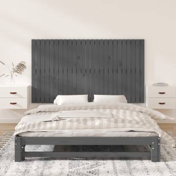 Elegant Grey Wall Headboard - Solid Pine Wood | HipoMarket