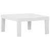 Garden Lounge Table Plastic White - Outdoor Furniture | HipoMarket