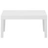 Garden Lounge Table Plastic White - Outdoor Furniture | HipoMarket