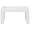 Garden Lounge Table Plastic White - Outdoor Furniture | HipoMarket