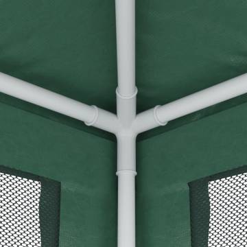 Green Party Tent 2x2m with Mesh Sidewalls - Ideal for Events